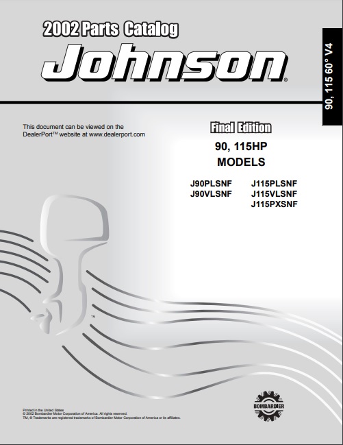 Johnson Outboard 115HP OEM Parts Diagram for Power Trim/Tilt