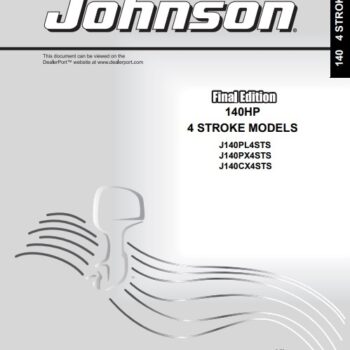 2003 Johnson Evinrude 140HP 4-Stroke Parts Catalog Manual
