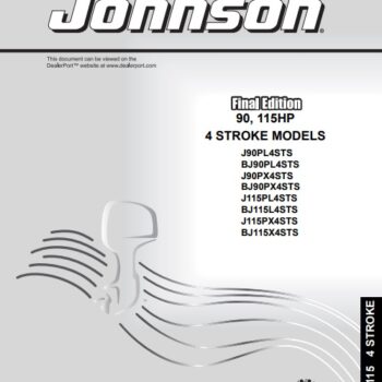 2003 Johnson Evinrude 90, 115HP 4-Stroke Parts Catalog Manual