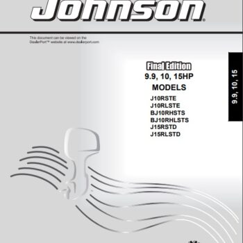 2003 Johnson Evinrude 9.9,10,15HP Parts Catalog Manual