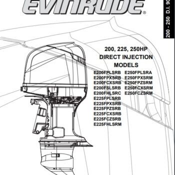 2004 Johnson Evinrude 200, 225, 250HP Direct Injection Parts Catalog Manual