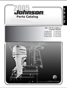 Catalogue Pièces Détachées Johnson/Evinrude – 2005 – 2 Temps 9.9 & 15 CV