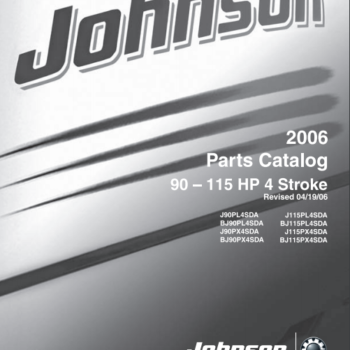 2006 Johnson Evinrude 90, 115HP 4-Stroke Outboard Parts Catalog Manual