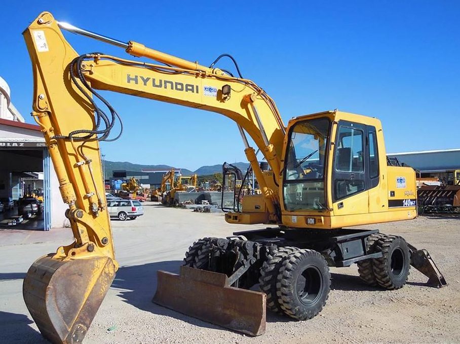 Hyundai R140W-7 Wheel Excavator Workshop Repair Service Manual